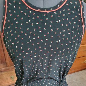 Chloe K Black Floral Top